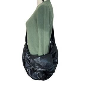 Y2K Black Slouchy Oversized Statement Shoulder Bag Hippie Festival Boho